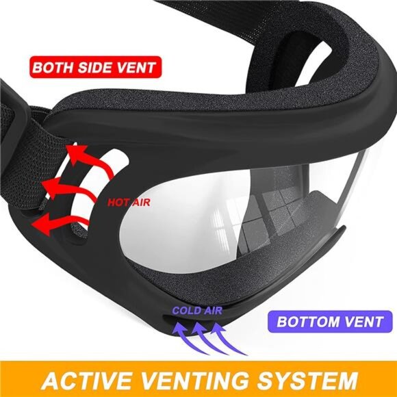 Motorcycle Goggles ATV Dirt Bike Ski Snowboard UV Protection Windproof Riding - Picture 4 of 7